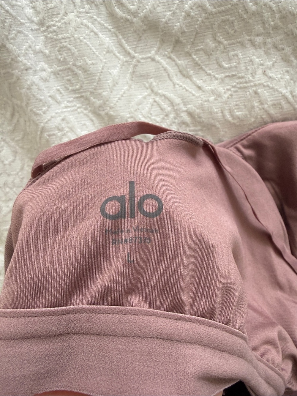 ALO Yoga Mauve Strappy-Back Bandeau Tank - Picture 4 of 5
